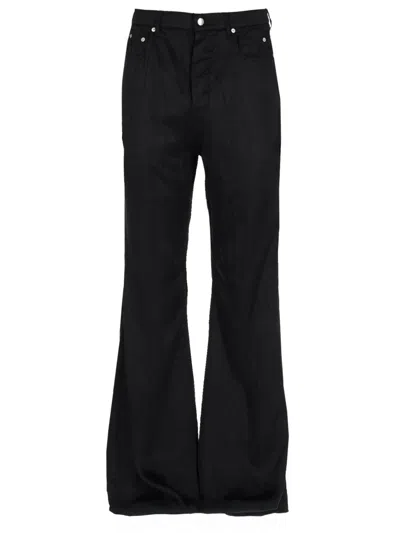 RICK OWENS NEUTRALS BOLAN BOOTCUT LUSTER CUPRO PANTS