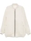 Rick Owens Off-white Hollywood Jumbo Flight Bomber Jacket In Neutrals