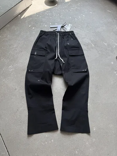 Pre-owned Rick Owens New  Cargo Pants Lido In Black