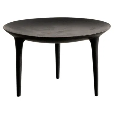 Pre-owned Rick Owens New  Round Brazier Low Side Table In Black Bronze Produced In France