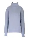 Rick Owens New Wool Sweater Knitwear Light Blue In Blue