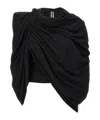 Rick Owens Cinched Nun T-shirt In Black