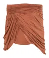 Rick Owens Nun T Cotton Top In Brown