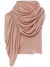 Rick Owens Nun T Organic Cotton Top In Pink