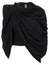 Rick Owens Cinched Nun T-shirt In Black
