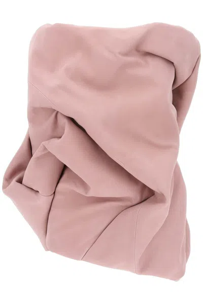 Rick Owens Ny Leather Bustier Top For Women In Pink
