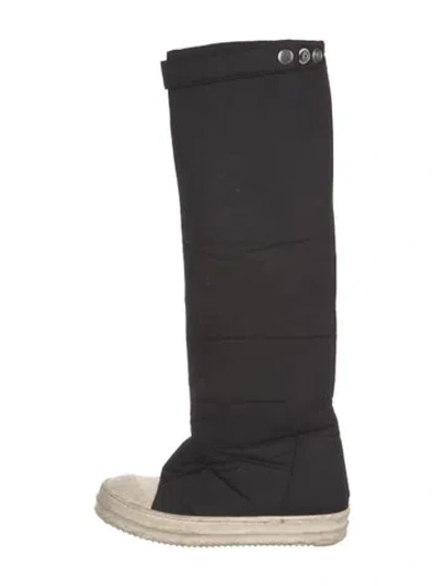 Pre-owned Rick Owens Nylon Boots In Blue