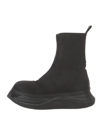Pre-owned Rick Owens Nylon Chelsea Boots In Black