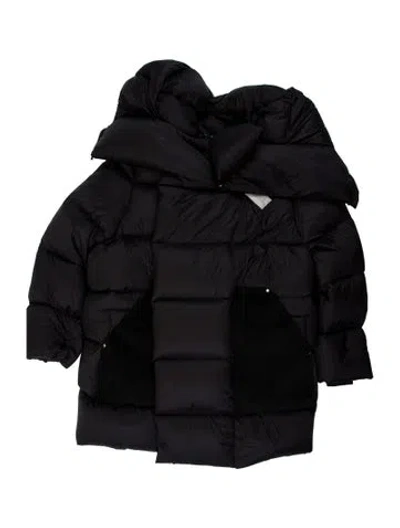 Pre-owned Rick Owens Nylon Down Coat In Black