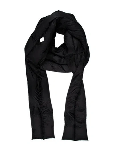 Pre-owned Rick Owens Nylon Scarf In Black