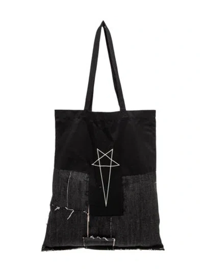 Pre-owned Rick Owens Nylon Tote In Black