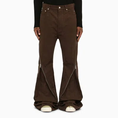 Pre-owned Rick Owens O1d2blof0823 Trousers In Brown