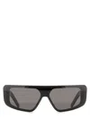 Rick Owens Owens Bold Rectangular Acetate Sunglasses In Black