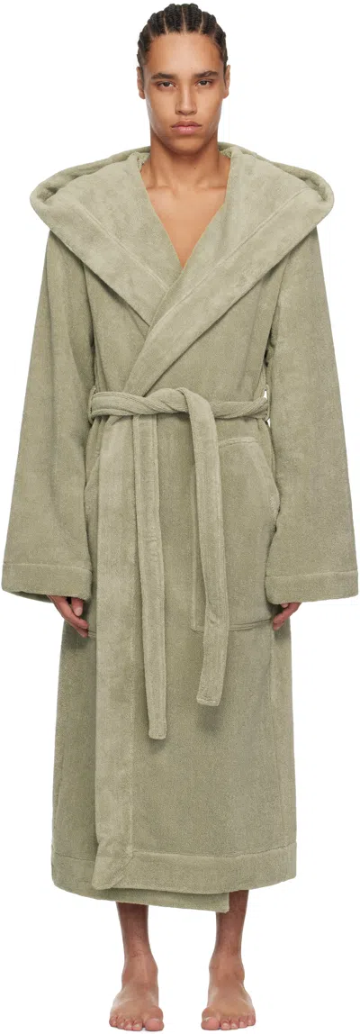 Rick Owens Off-white Beach Bathrobe In 08 Pearl