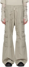 Rick Owens Off-white Cargobelas Cargo Pants In Perle