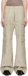 RICK OWENS OFF-WHITE CARGOBELAS CARGO PANTS