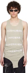 Rick Owens Off-white Champion Edition Basketball Tank Top