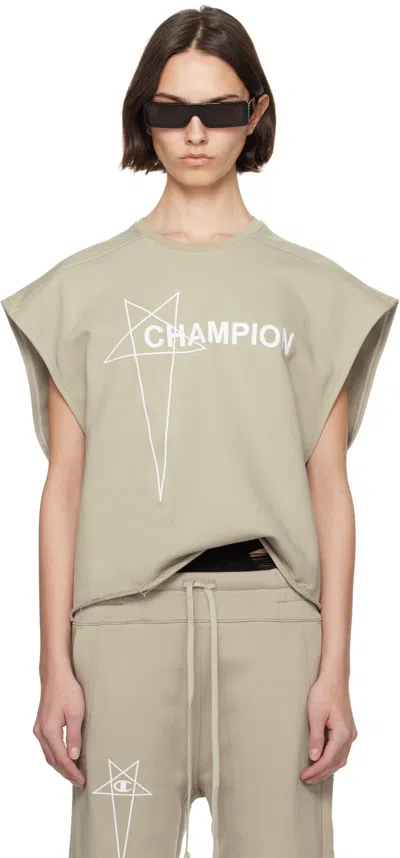 Rick Owens Off-white Champion Edition Micro Tatlin Tank Top