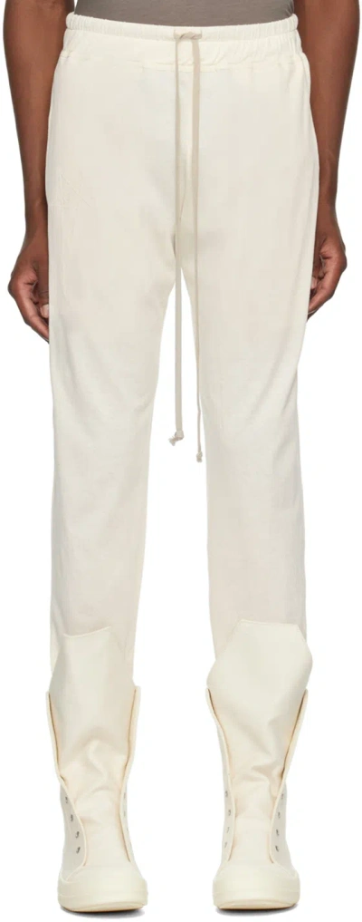 Rick Owens Off-white Champion Edition Sweatpants In 21 Natural