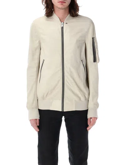 RICK OWENS OFF-WHITE CLASSIC FLIGHT LEATHER JACKET