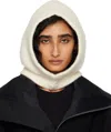 Rick Owens Off-white Concordians Alpaca Knit Hood In Neutral