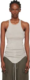 Rick Owens Off-white Concordians Basic Rib Tank Top In White