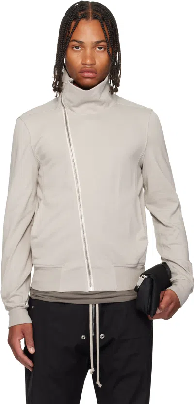 Rick Owens Off-white Concordians Bauhaus Jogger Track Jacket In Gray