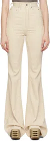 Rick Owens Off-white Concordians Bolan Bootcut Trousers
