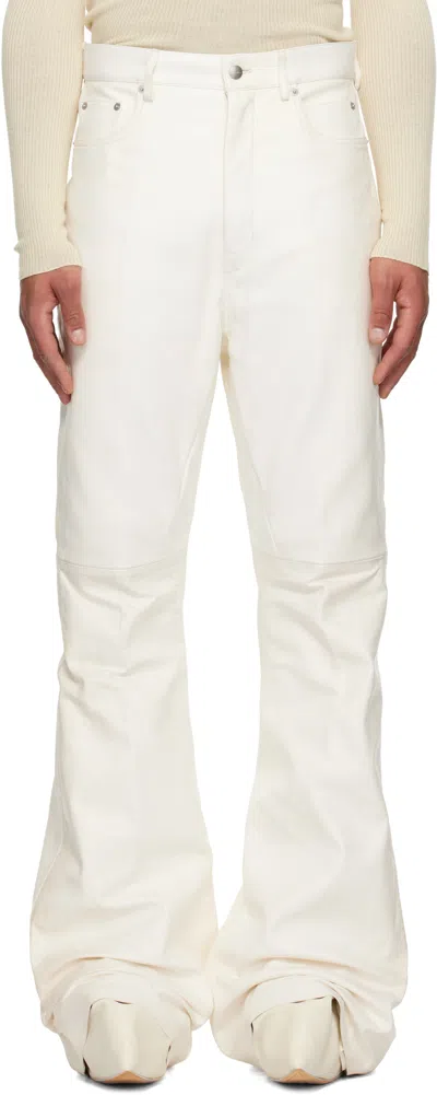Rick Owens Off-white Concordians Bolan Leather Pants