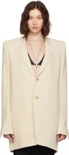 Rick Owens Off-white Concordians Dirt Tailored Ls Blazer