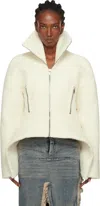 Rick Owens Off-white Concordians Draculimo Jacket In Neutral