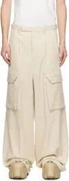 Rick Owens Off-white Concordians Firbanks Cargo Pants In Neutral