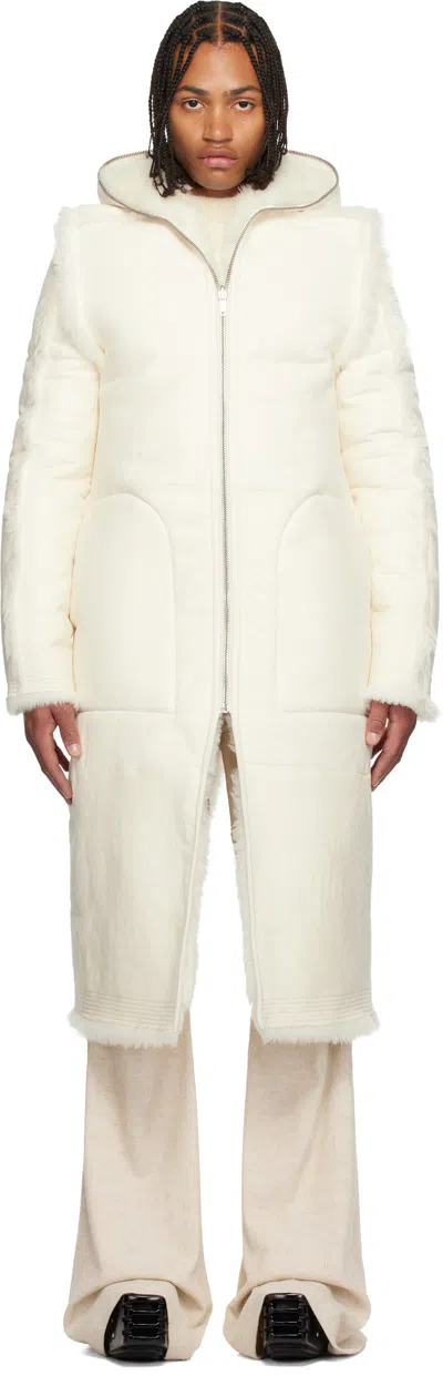 Rick Owens Off-white Concordians Klaus Reversible Shearling Coat
