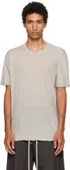 Rick Owens Off-white Concordians Level T-shirt In Gray