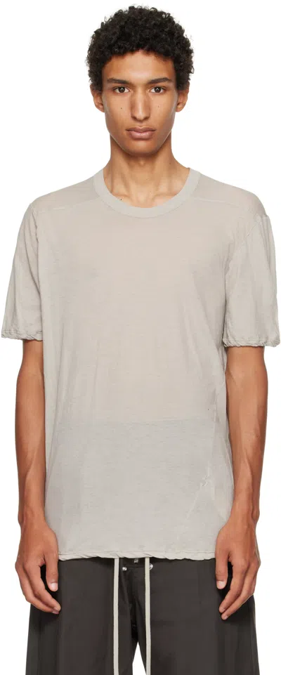 Rick Owens Off-white Concordians Level T-shirt In Gray