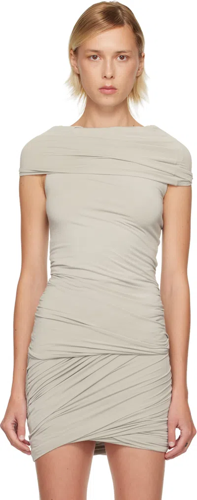 Rick Owens Off-white Concordians Lola T-shirt In Gray