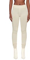 Rick Owens Off-white Concordians Runway Leggings In White