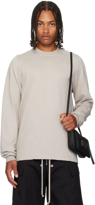 Rick Owens Off-white Concordians Short Crewneck Ls T-shirt