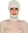 Rick Owens Off-white Concordians Skull Balaclava In Neutral