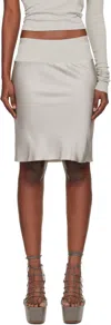 Rick Owens Off-white Concordians Slim Coda Miniskirt In Neutral
