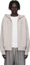 Rick Owens Off-white Concordians Windbreaker Hoodie In White