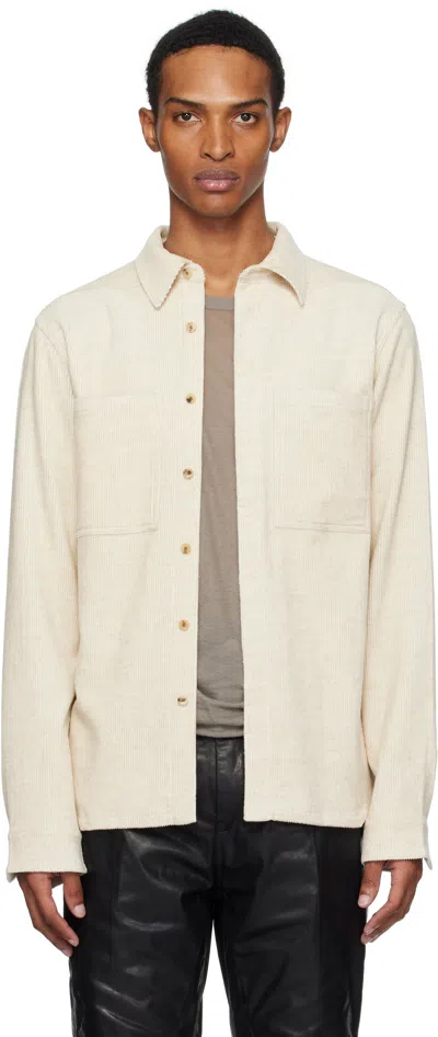 Rick Owens Off-white Concordians Work Shirt In Neutral