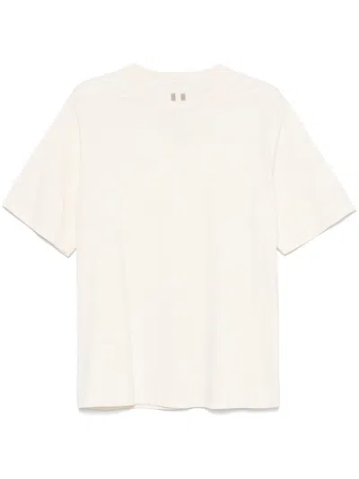 Rick Owens Off White Crewneck Solid T-shirt