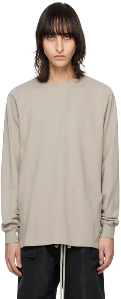 Rick Owens Off-white Crewneck Sweatshirt In 08 Pearl