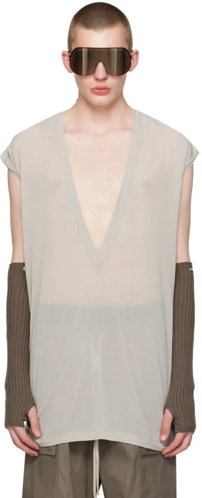 Rick Owens Off-white Dylan T-shirt In 08 Pearl