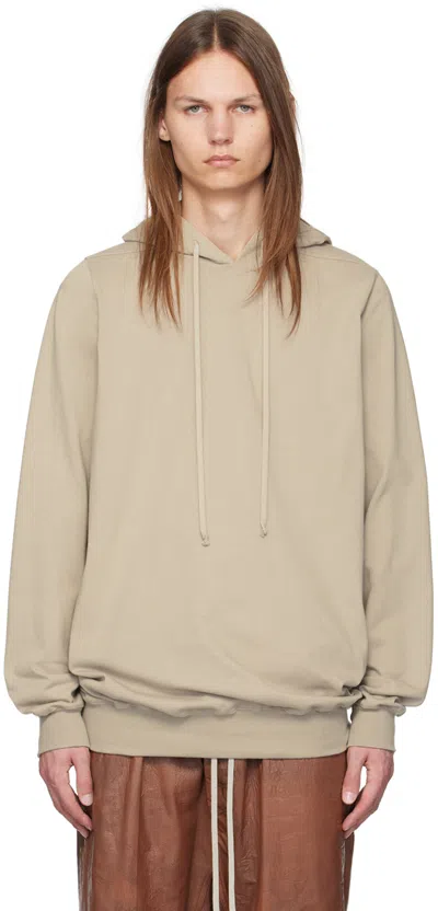 Rick Owens Off-white Heavyweight Hoodie In 08 Pearl