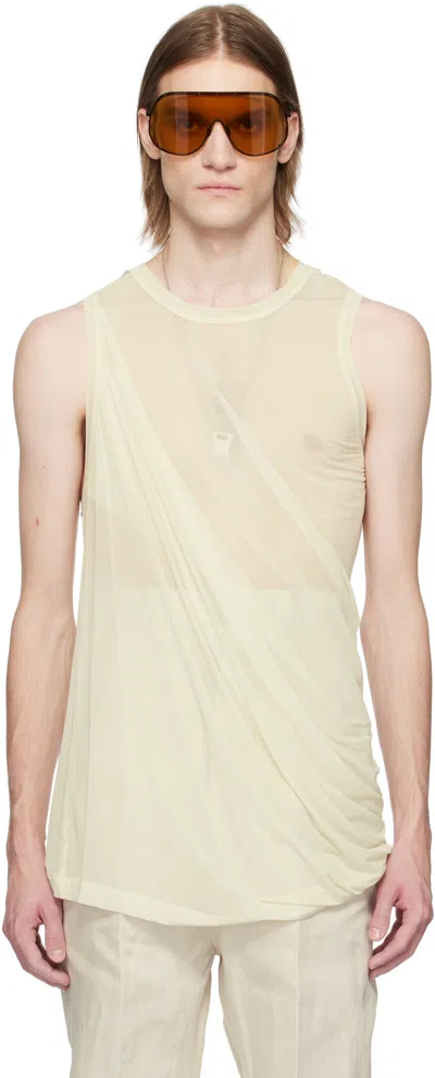 Rick Owens Off-white Hollywood Anthem Tank Top In 41 Dinge