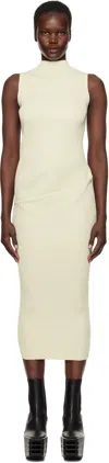 Rick Owens Off-white Hollywood Babel Midi Dress In 41 Dinge