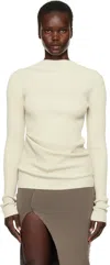 Rick Owens Off-white Hollywood Babel Sweater In 41 Dinge