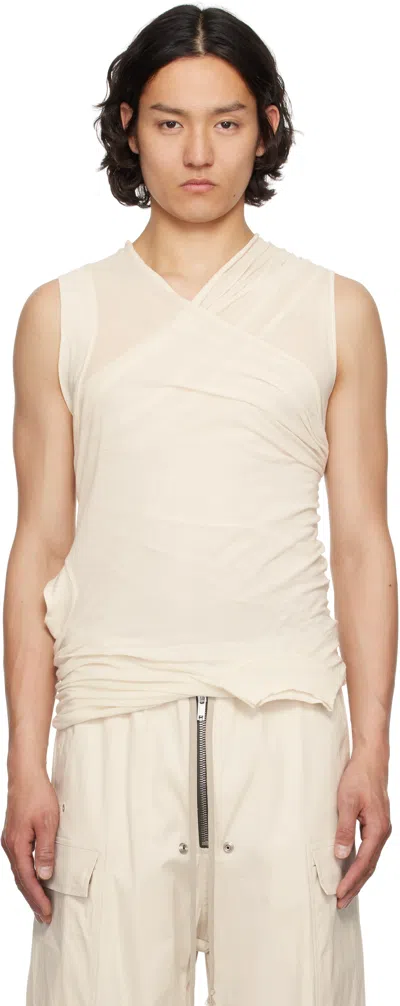 Rick Owens Off-white Hollywood Banana Tank Top In Neutral